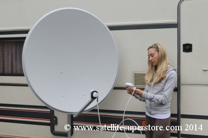 Primesat 1.1m aluminium dish with wing nuts.