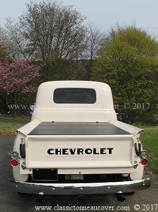 Hard tonneau cover for the 1947-53 Chevy truck.