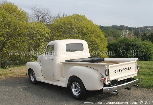 Hard tonneau cover for the 1947-53 Chevy truck.