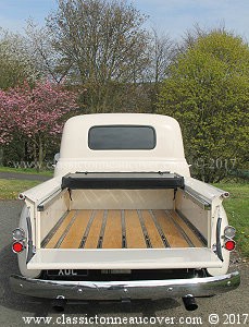 Hard tonneau cover for the 1947-53 Chevy truck.