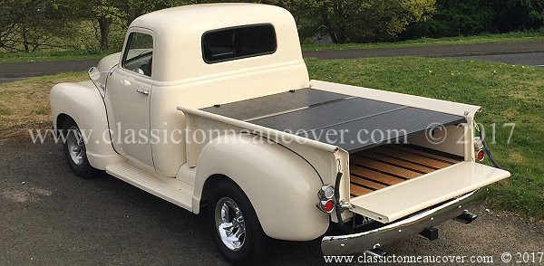 Hard tonneau cover for the 1947-53 Chevy truck.