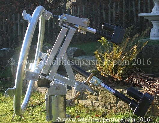 Primesat inclined orbit polar mount with actuator